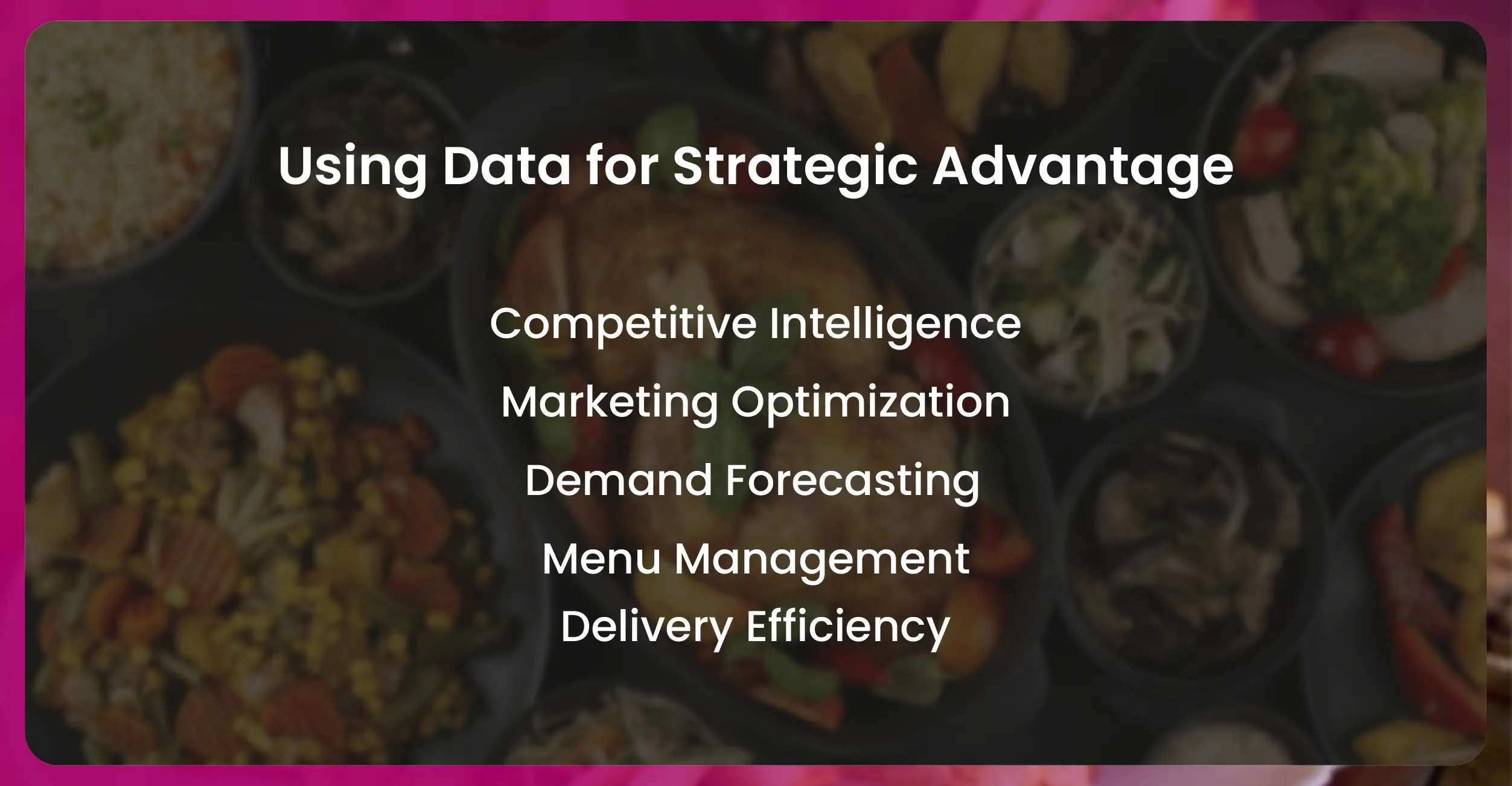 Using Data for Strategic Advantage